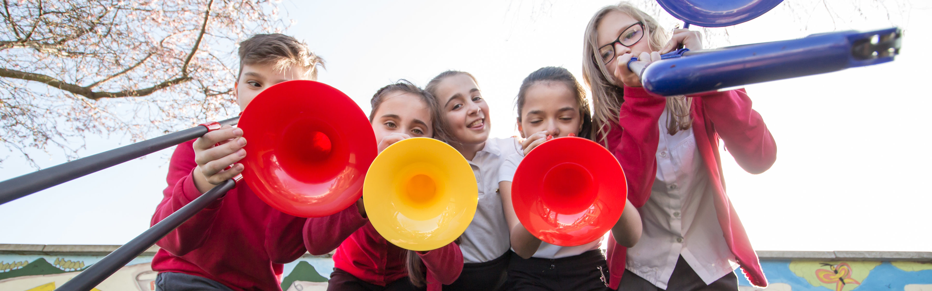 St Peter at Gowts Church of England Primary School students playing instruments